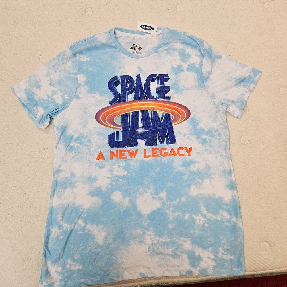NWT Space Jam A New Legacy Men's Tie Dye Short Sleeve Tee in Large